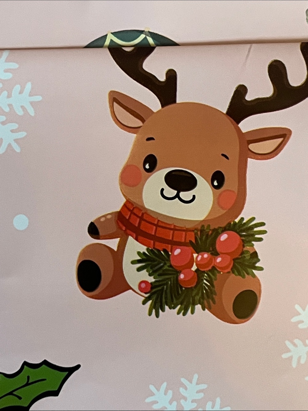 (20) Pink Holiday Polymailer Bags with Santa, Snowmen & Reindeer 6”x9” - Picture 11 of 16